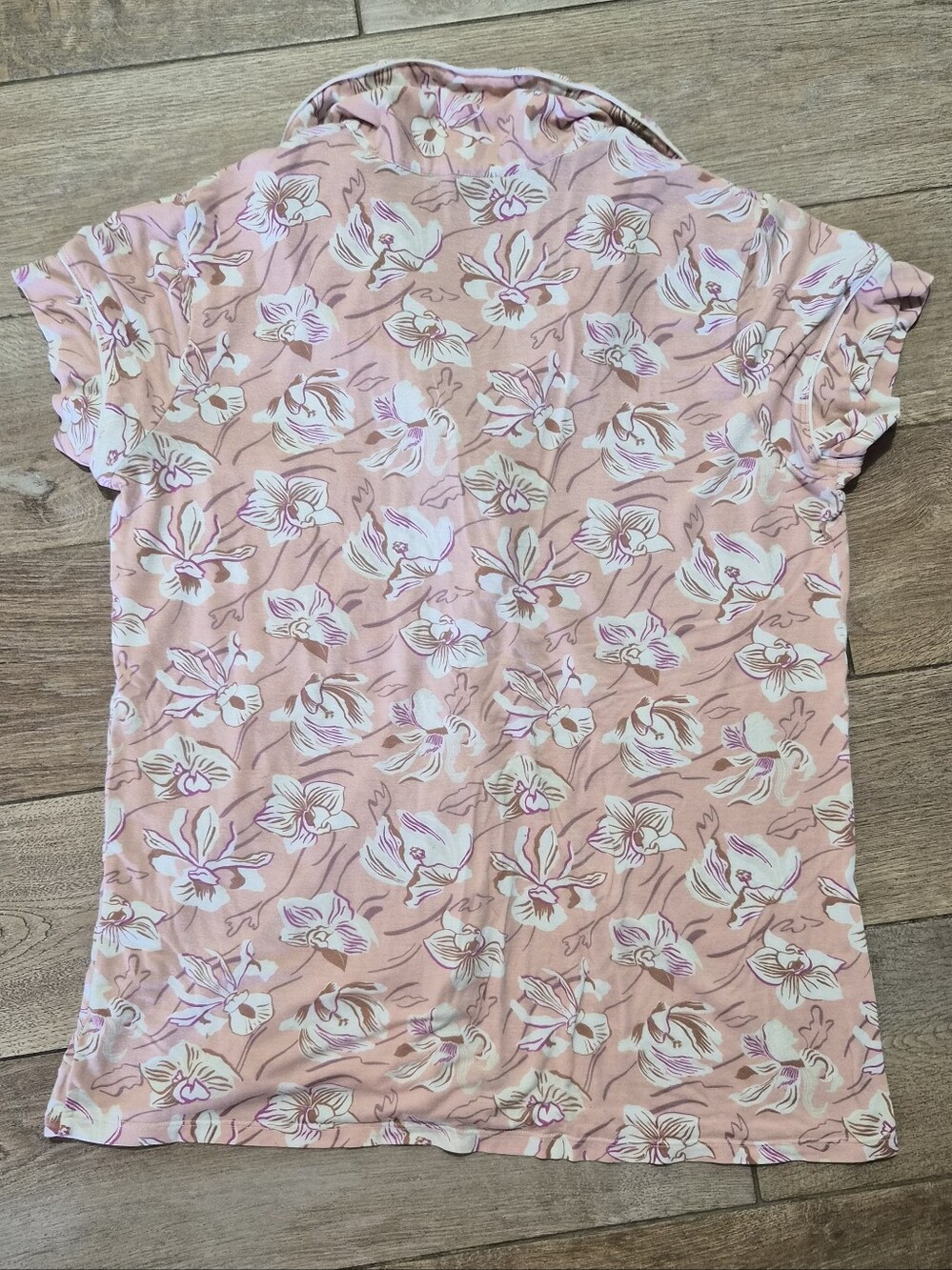 Eberjey Gisele Relaxed Short-Sleeve And Cropped Pants Pajama Set Fiore Rose Sz S - Picture 10 of 10
